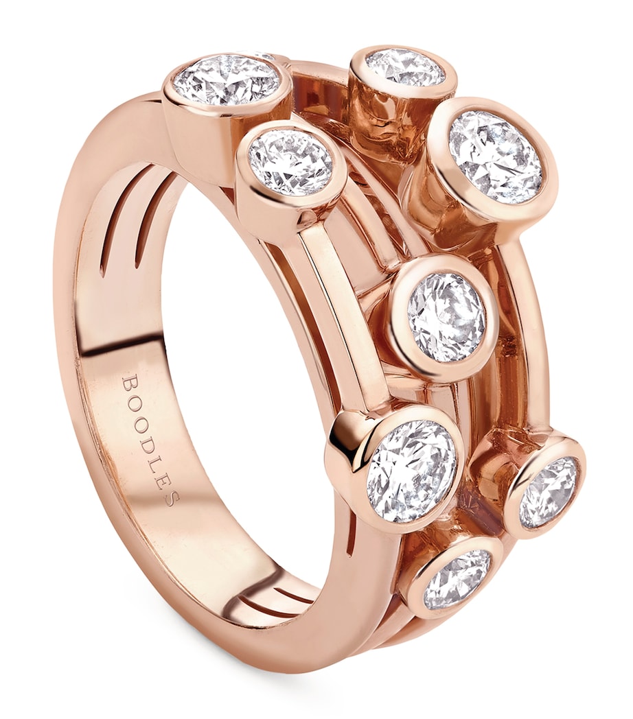 Boodles Raindance ring rose gold diamonds, UK version