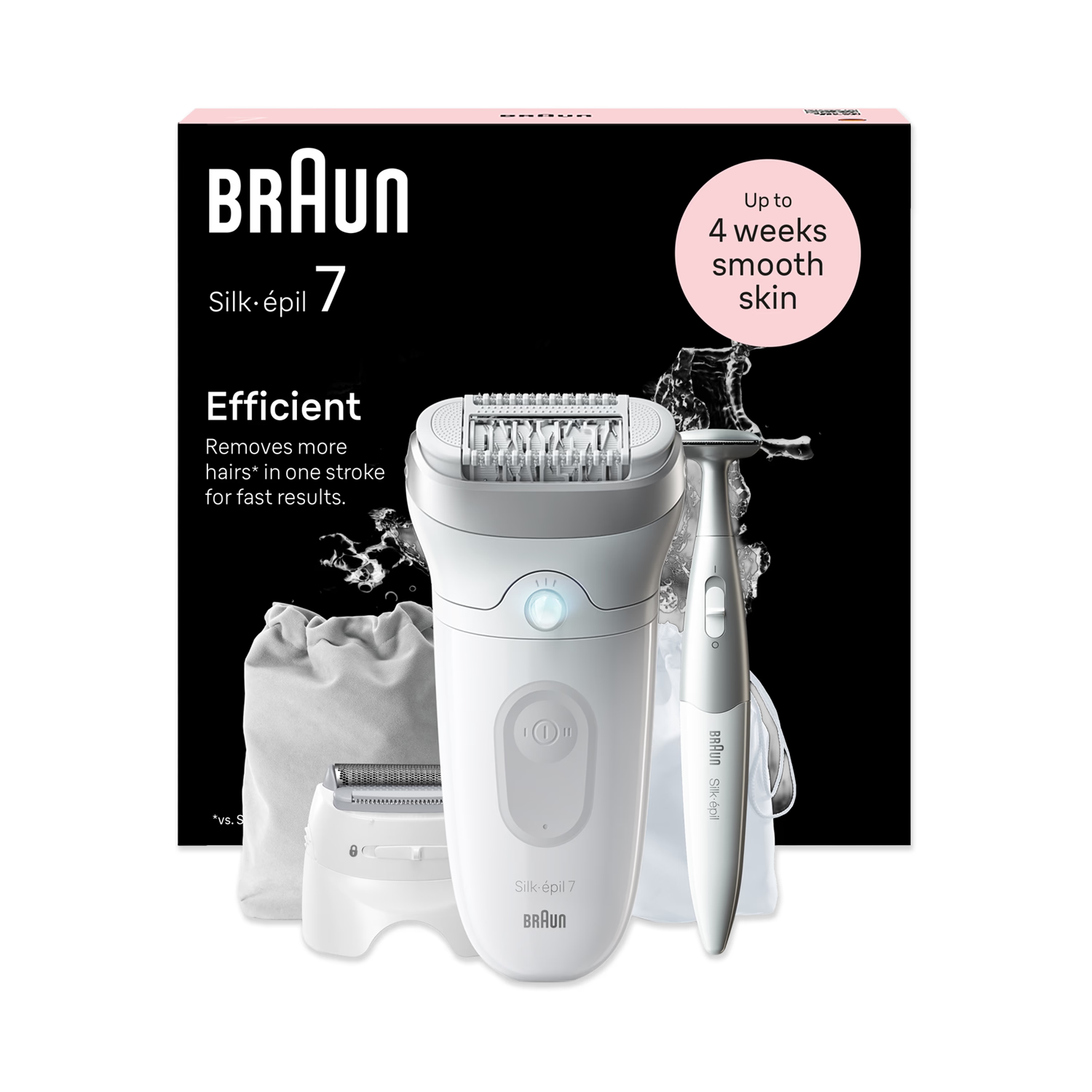 Braun Silk-Epil 7 electric epilator S7-241, UK version