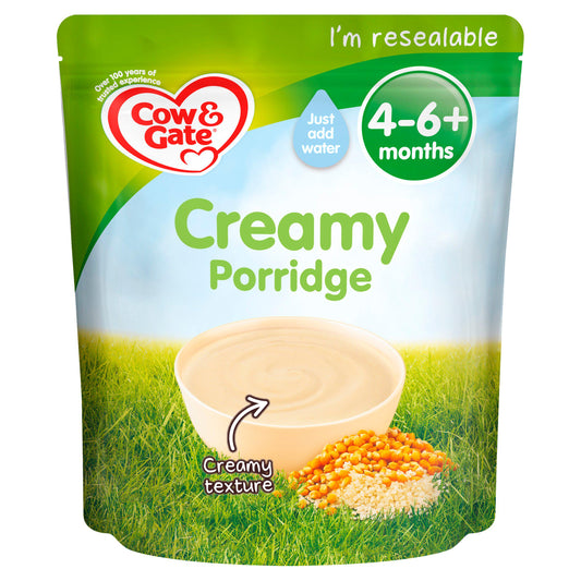 Cow & Gate Creamy Porridge Cereal 125g 4 Month+ baby meals Sainsburys   