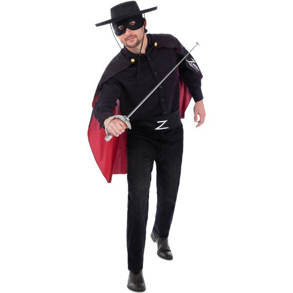 Smiffys Zorro costume accessory kit for adults, UK version