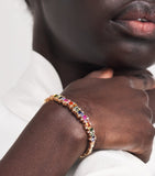 Suzanne Kalan Audrey rainbow sapphire diamond bangle - British product