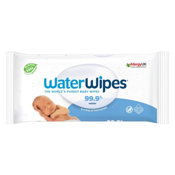 Waterwipes Sensitive Newborn Biodegradable Baby Wipes 60 Pk GOODS Superdrug   