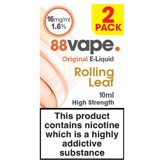 88Vape Original E-Liquid Rolling Leaf 2 Pack GOODS ASDA   