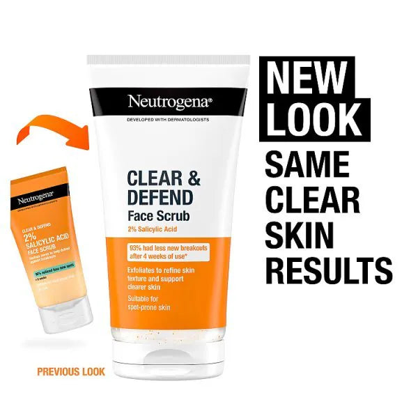 Neutrogena Clear & Defend Facial Scrub 150ml