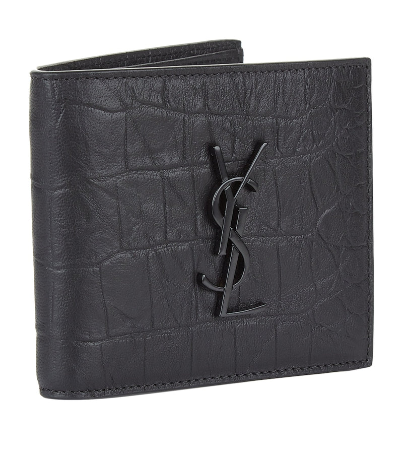 Saint Laurent Monogram Crocodile Effect wallet (British brand)