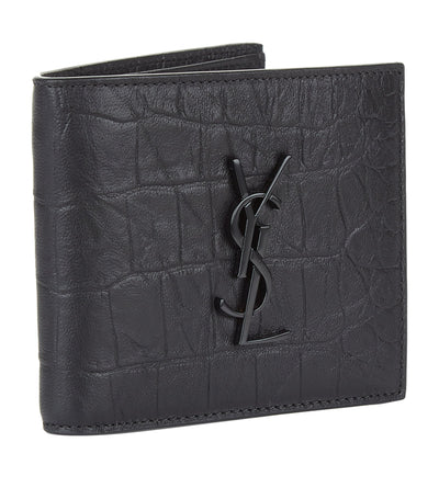 Harrods Monogram Crocodile Effect Wallet- Buy online at McGrocer