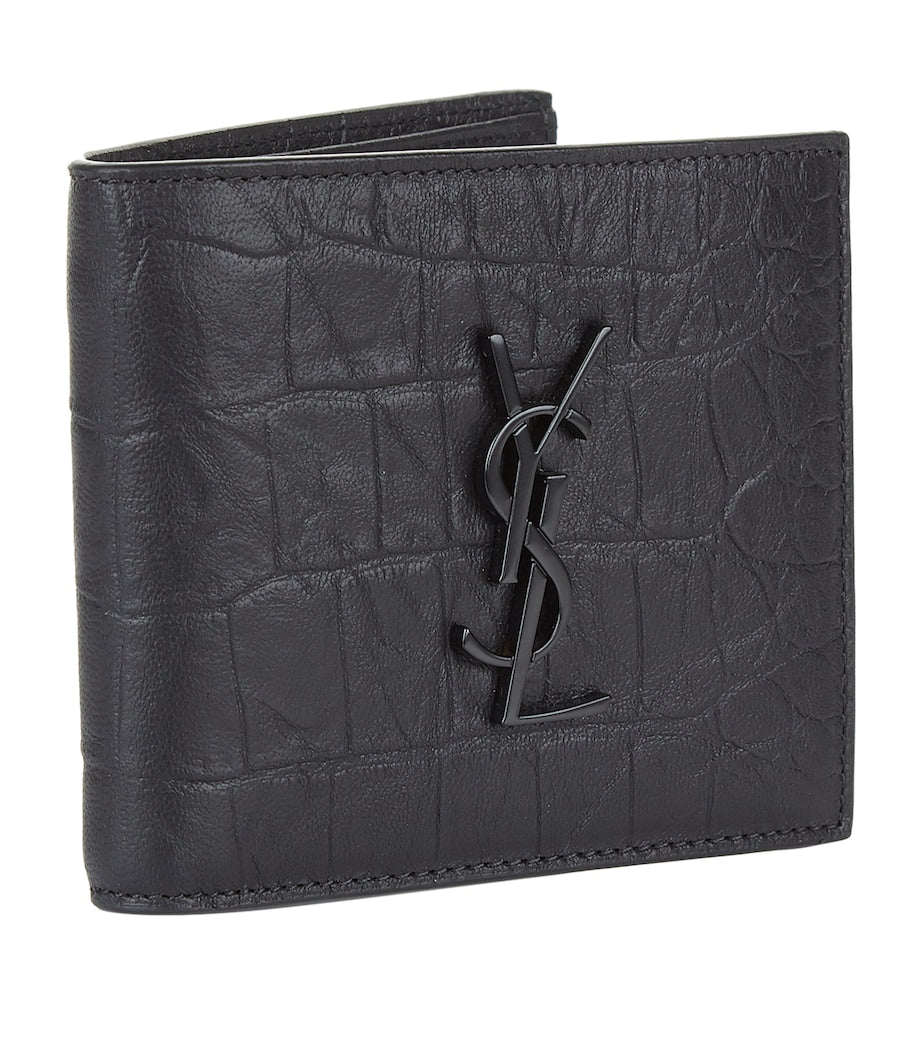 Saint Laurent Monogram Crocodile Effect wallet (British brand)