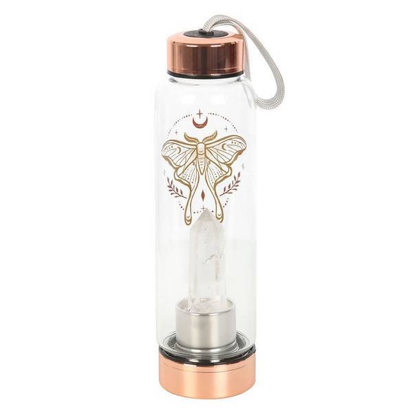 Something Different glass water bottle Luna Moth 500ml (British brand)