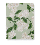 Rifle Paper Co. hydrangea pocket notebooks set of 5, imported from the UK
