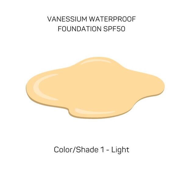 Vanessium Waterproof Foundation SPF50 / Shade 1-01 30ml GOODS Superdrug   