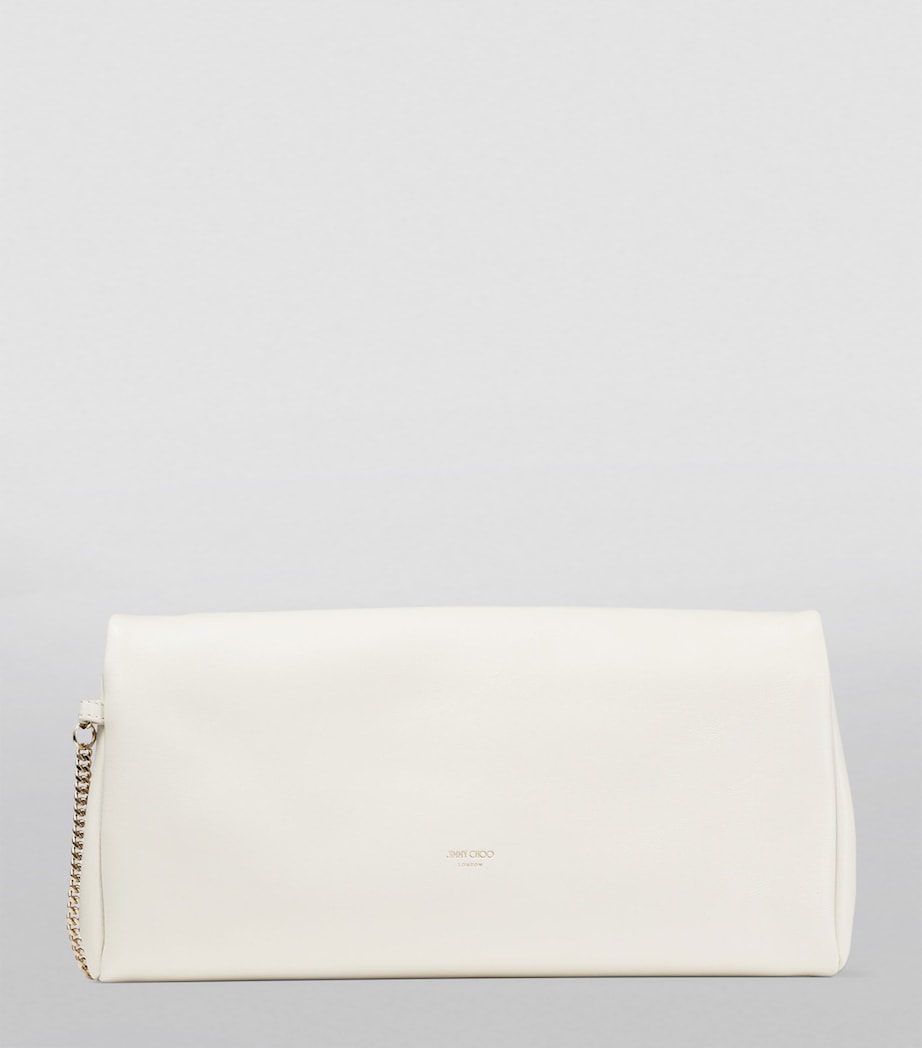 Jimmy Choo Xandra clutch lambskin leather (British brand)