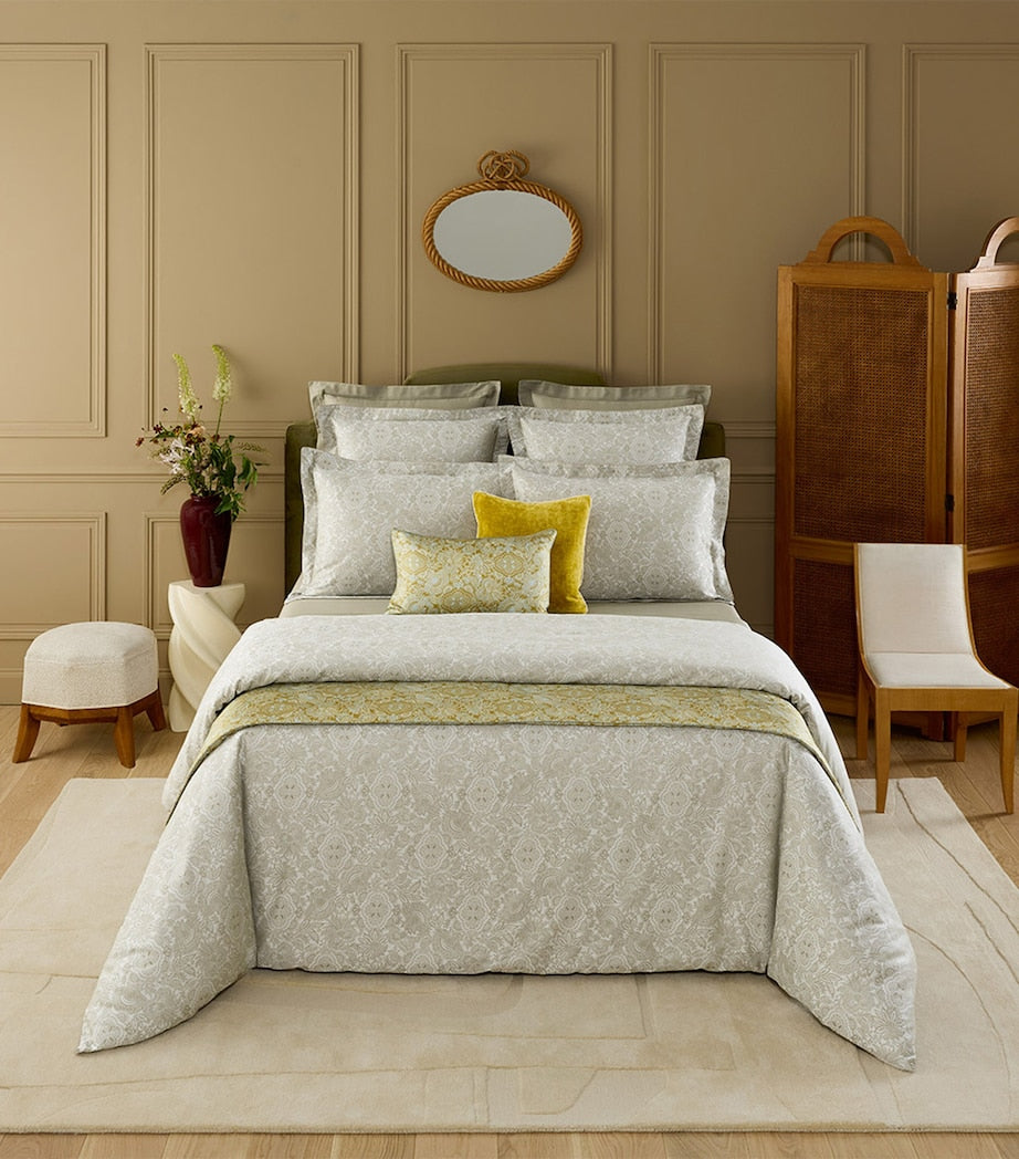 Yves Delorme silk rectangular cushion cover 33cm x 57cm (British brand)