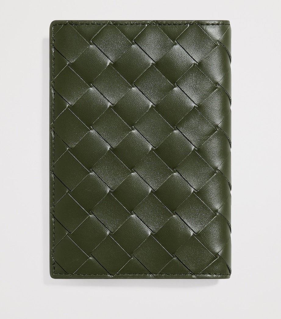 Porte-passeport Intrecciato Bottega Veneta en cuir de veau (marque britannique)