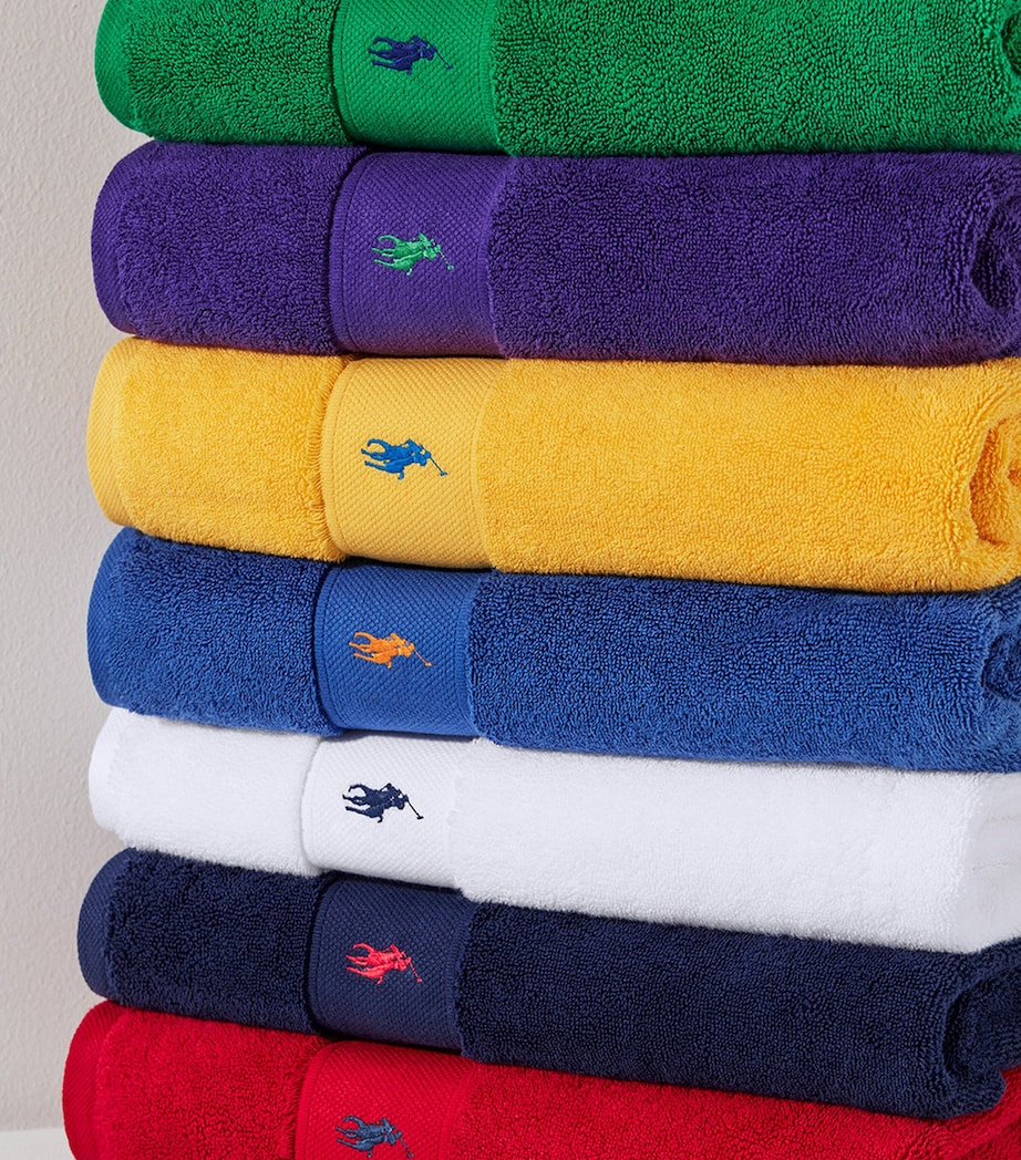Ralph Lauren Polo Player bath sheet 90cm x 160cm, imported from the UK