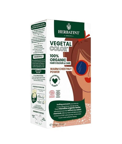 Superdrug Herbatint Vegetal Organic Hair Color Warm Chestnut Power- Buy online at McGrocer