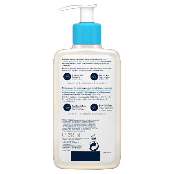 CeraVe SA Smoothing Cleanser with Salicylic Acid 236ml - British product