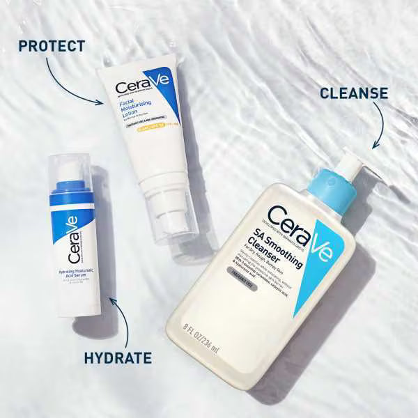CeraVe SA Smoothing Cleanser with Salicylic Acid 236ml - British product