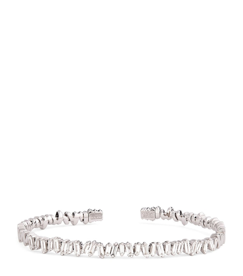 Suzanne Kalan white gold diamond bangle (British brand)