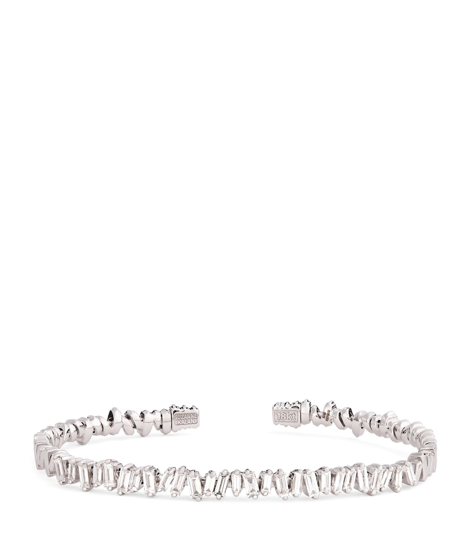 Suzanne Kalan white gold diamond bangle (British brand)