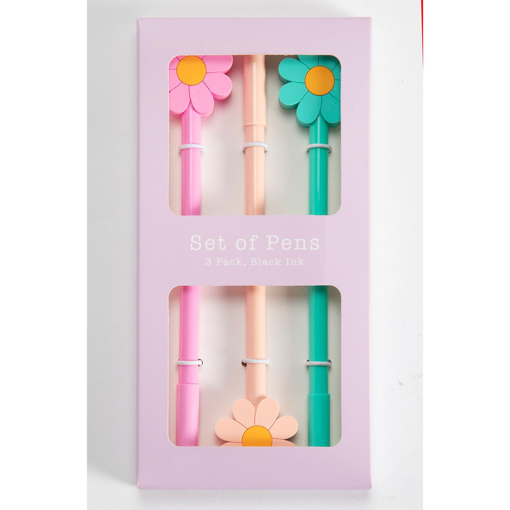 Sainsbury's Home Novelty Flower Pen 3pk