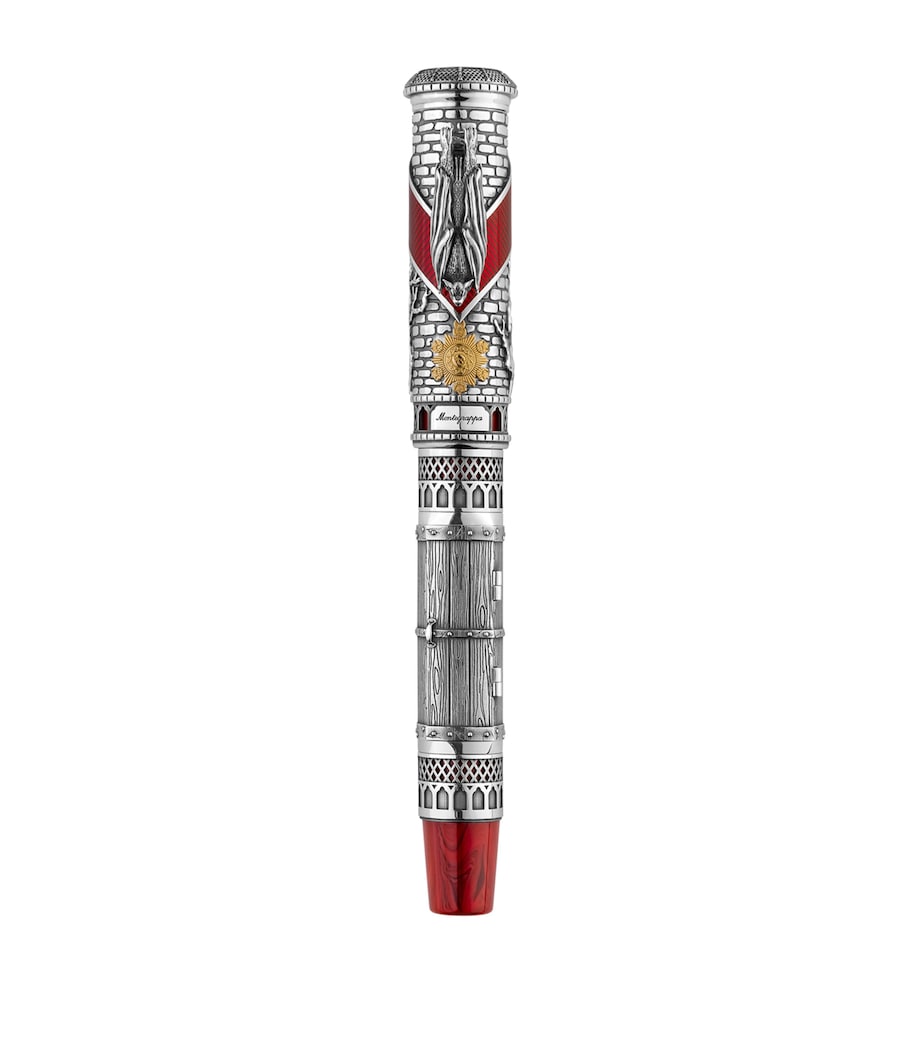 Montegrappa Sterling Silver Dracula rollerball pen, imported from the UK