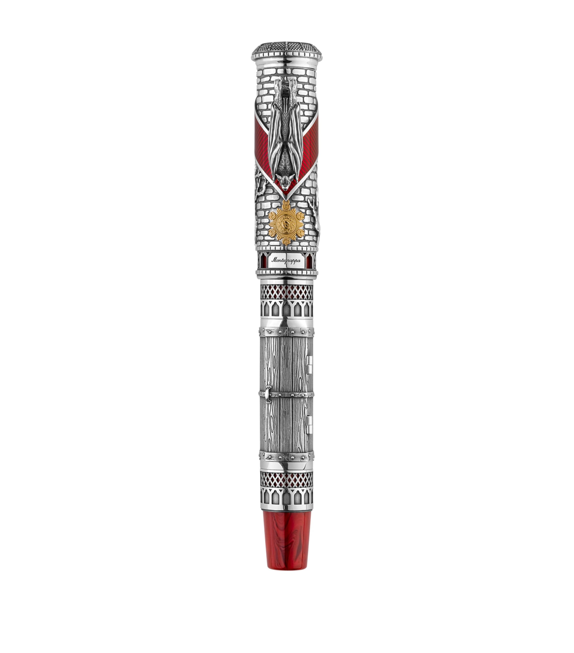 Montegrappa Sterling Silver Dracula rollerball pen, imported from the UK