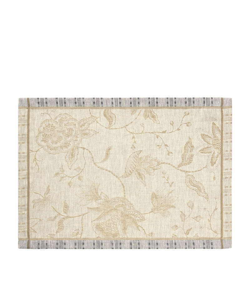 Le Jacquard Français linen placemat Été Indien 50cm x 36cm (British brand)