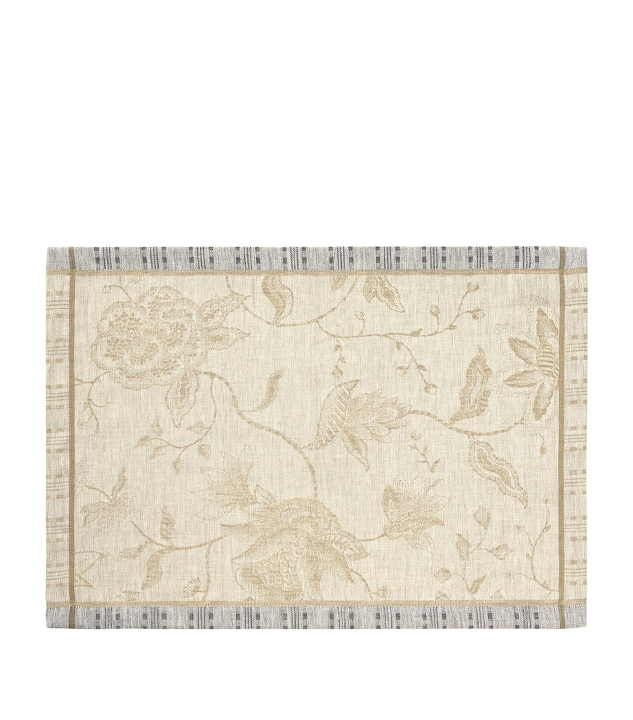 Le Jacquard Français linen placemat Été Indien 50cm x 36cm (British brand)