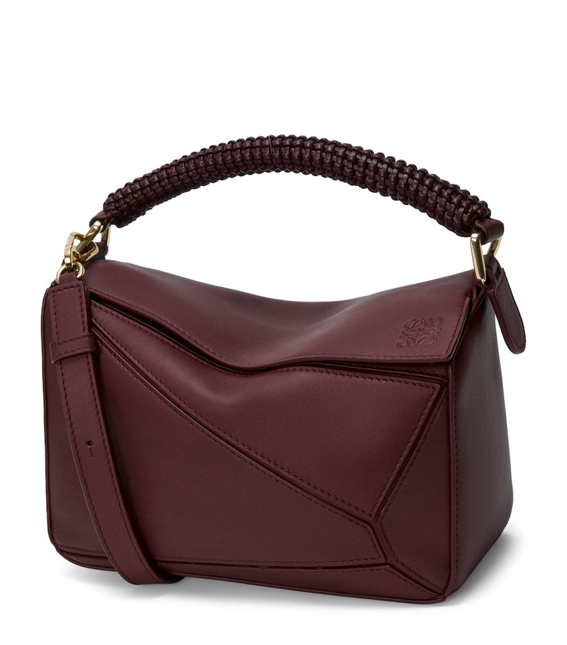 LOEWE Small Puzzle bag woven top handle - British product