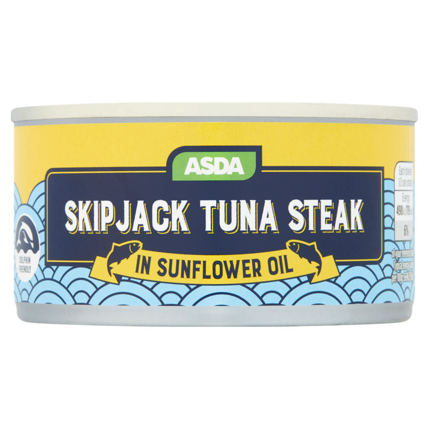 ASDA Skipjack Tuna Steaks in Sunflower Oil Canned & Packaged Food ASDA   