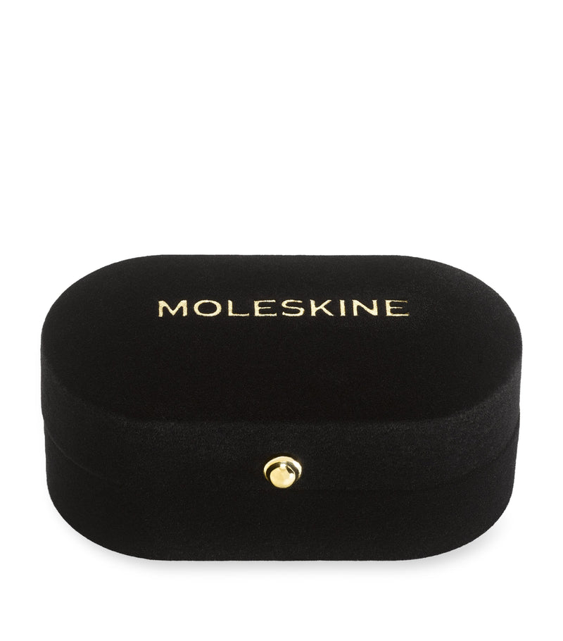 Moleskine gold-plated Q notebook charm, imported from the UK