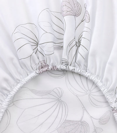 Harrods Yves Delorme Floral Orchidee Single Fitted Sheet 90cm x 200cm- Buy online at McGrocer