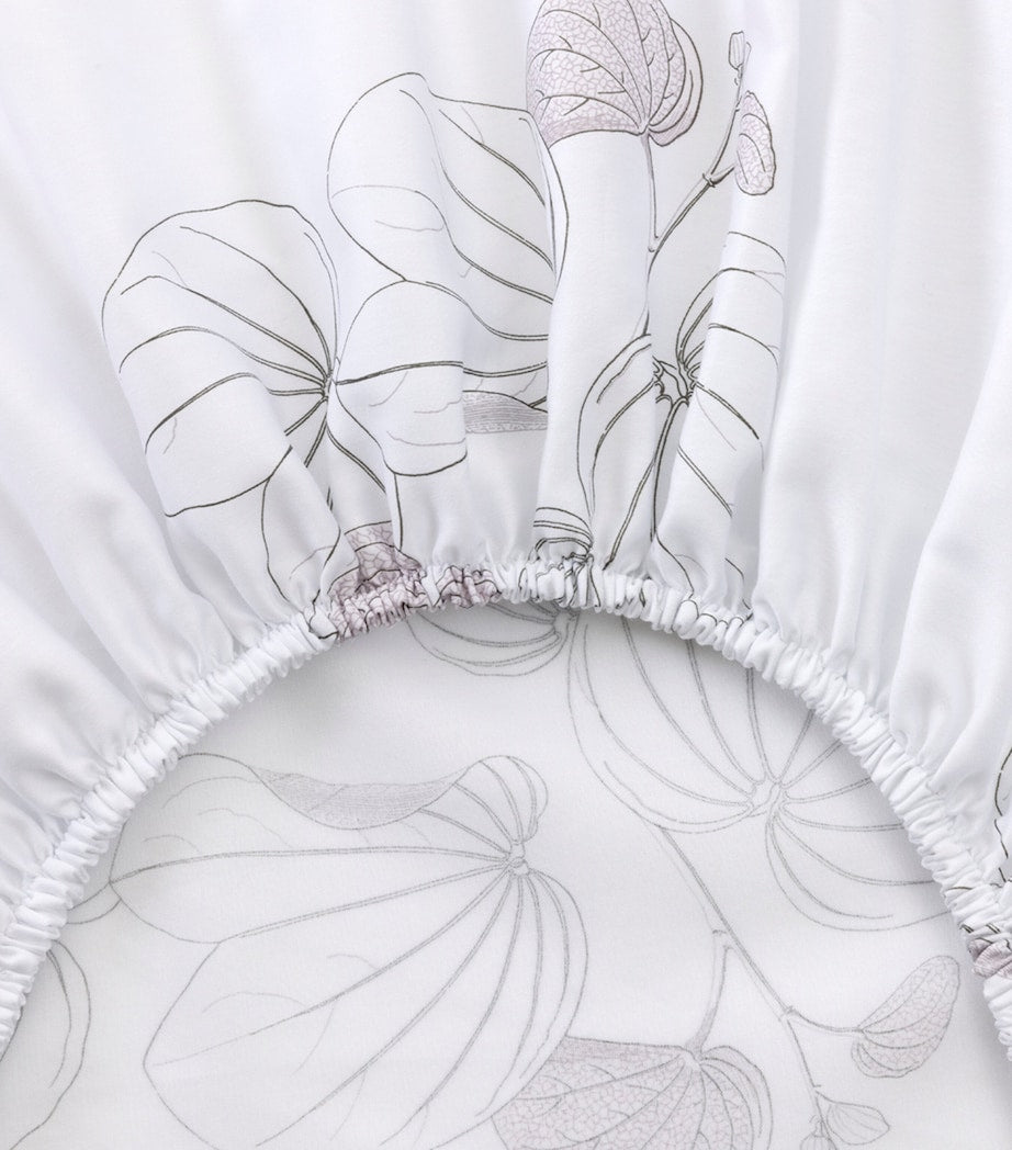 Yves Delorme Floral Orchidee single fitted sheet 90cm x 200cm (British brand)