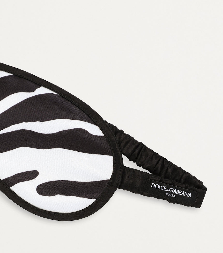 Dolce&Gabbana Casa printed eye mask with silk inner, UK version