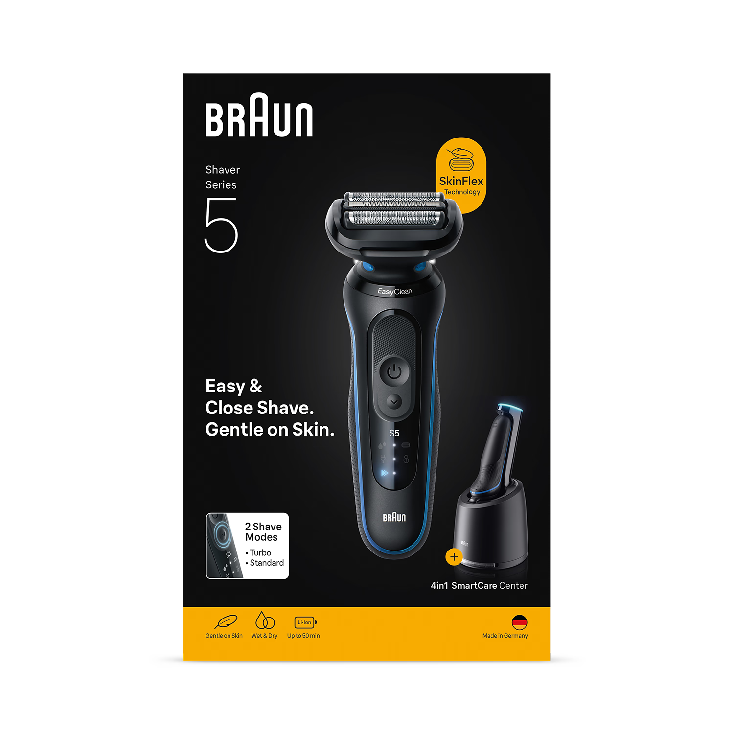 Braun Series 5 electric shaver blue (British brand)