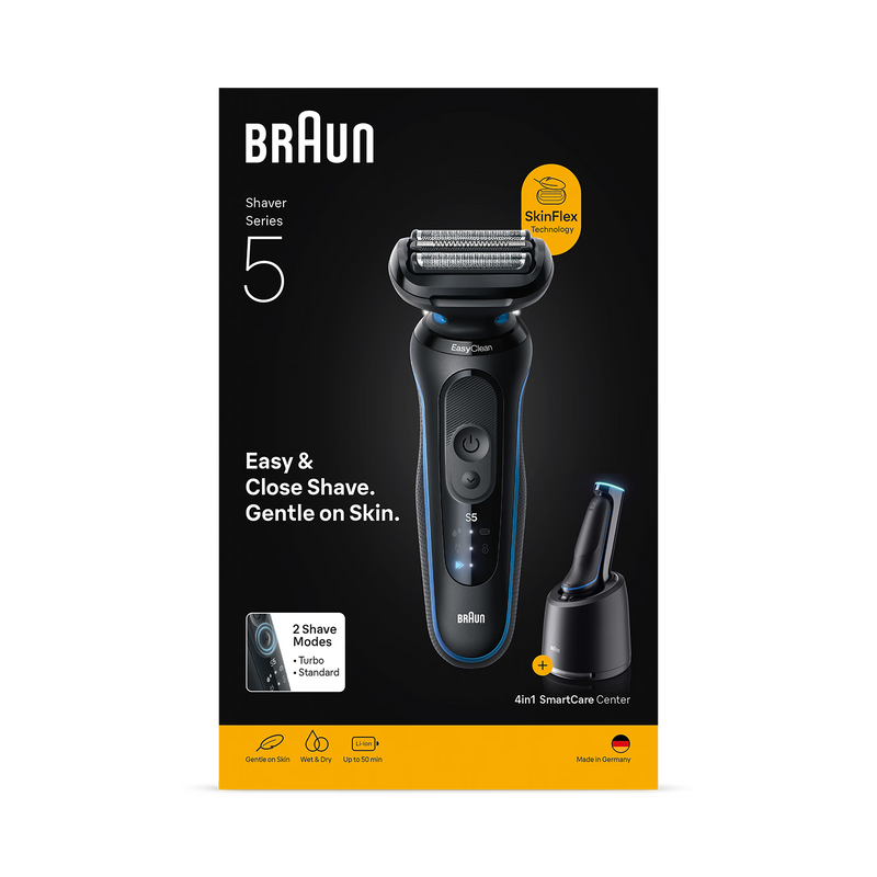Braun Series 5 electric shaver blue (British brand)