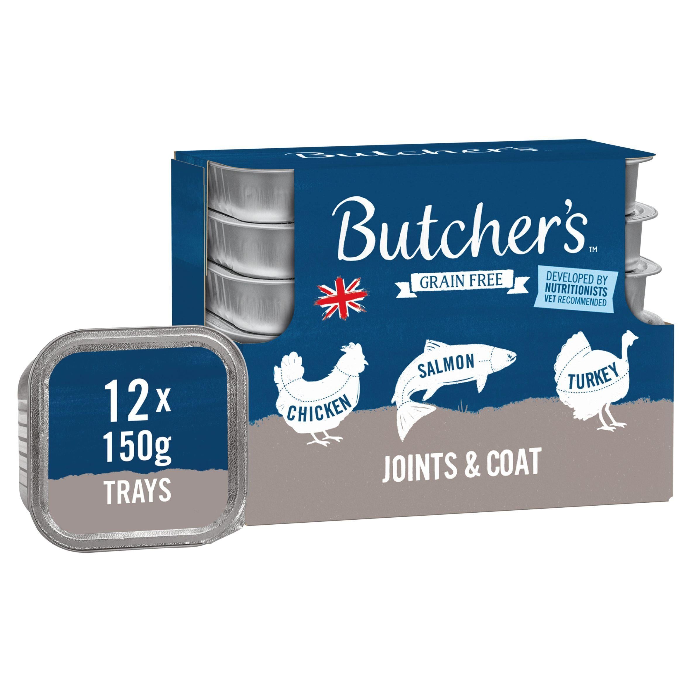 Butcher's Joints & Coat Wet Dog Food Trays 12x150g GOODS Sainsburys   