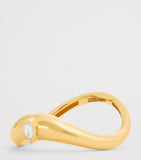 L'Atelier Nawbar yellow gold diamond stackable ring (British brand)