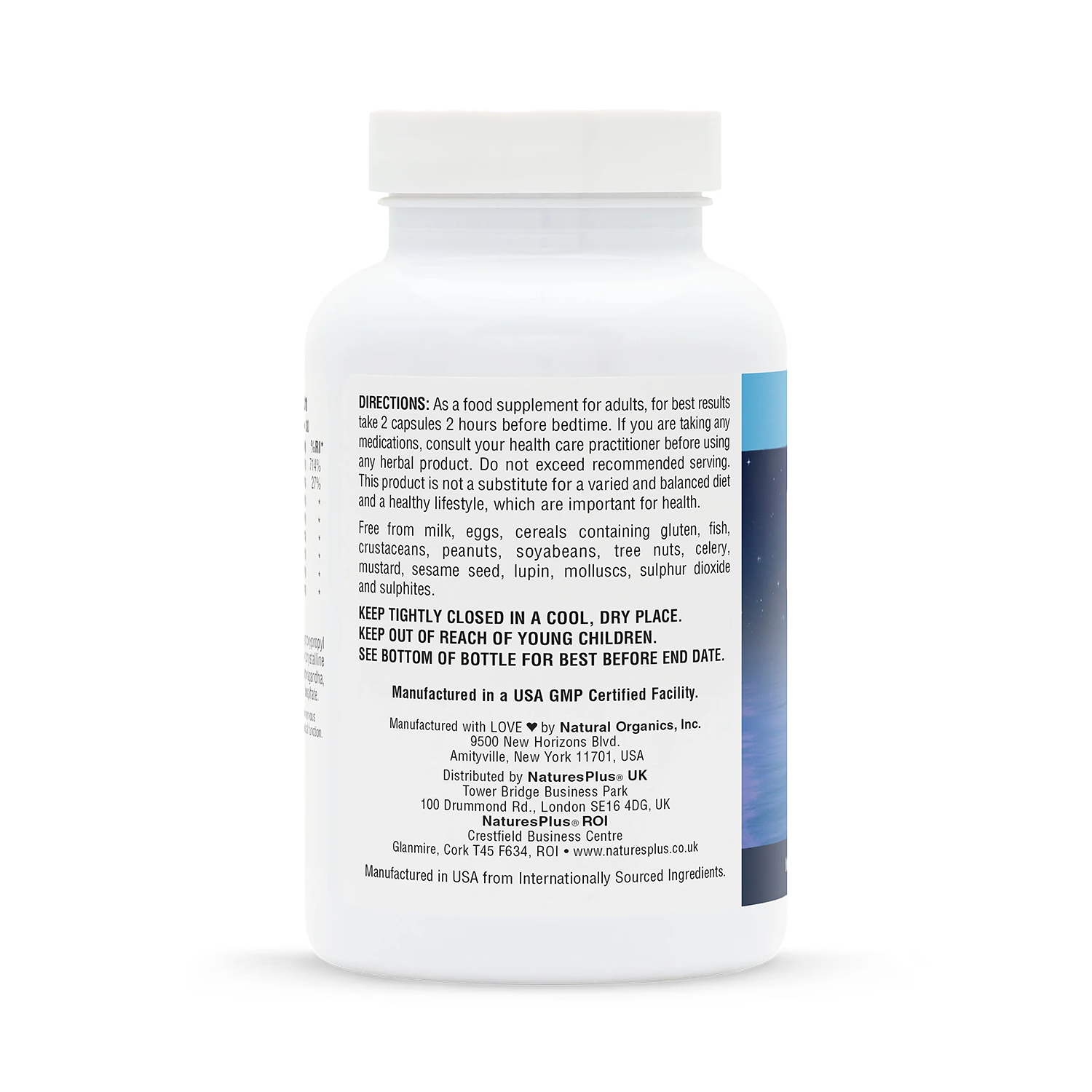 NaturesPlus Magnesium NightTime 60 capsules British brand