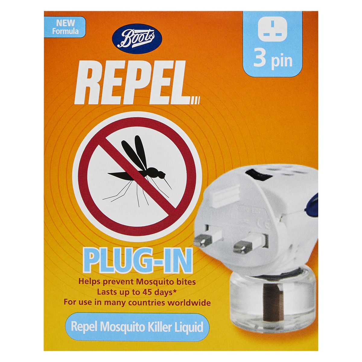 Boots Repel Mosquito Killer 3 Pin Plug-In GOODS Boots   