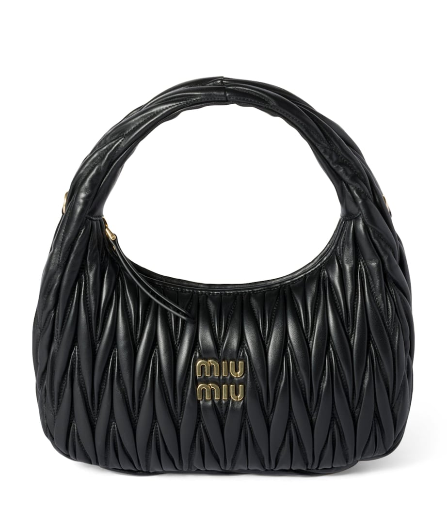 Miu Miu matelassé leather Wander top-handle bag (British brand)