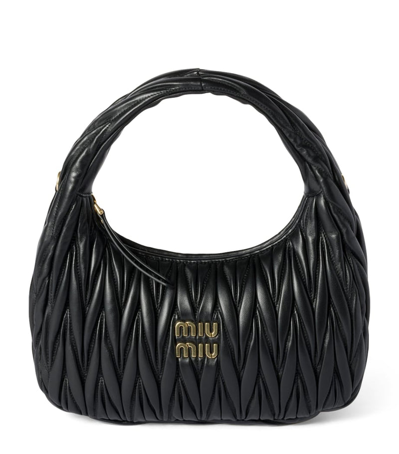 Miu Miu matelassé leather Wander top-handle bag (British brand)