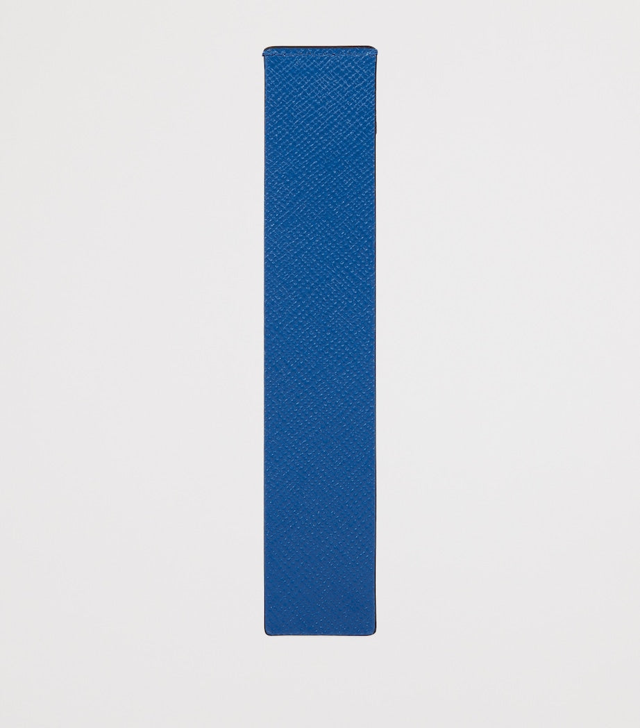 Smythson Panama leather bookmark (British brand)