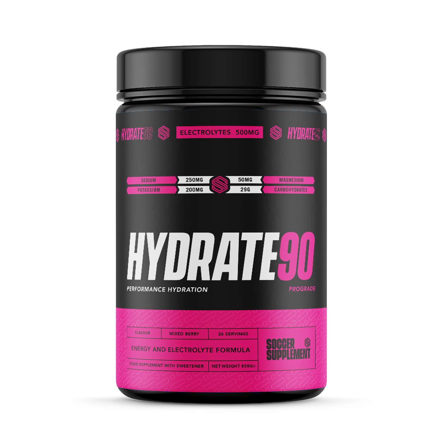 Soccer Supplement Hydration Powder Mixed Berry 26 Servings, imported from the UK