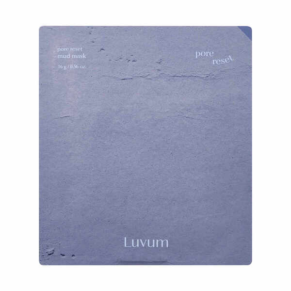 Luvum pore reset mud mask purifying sheet mask, UK version
