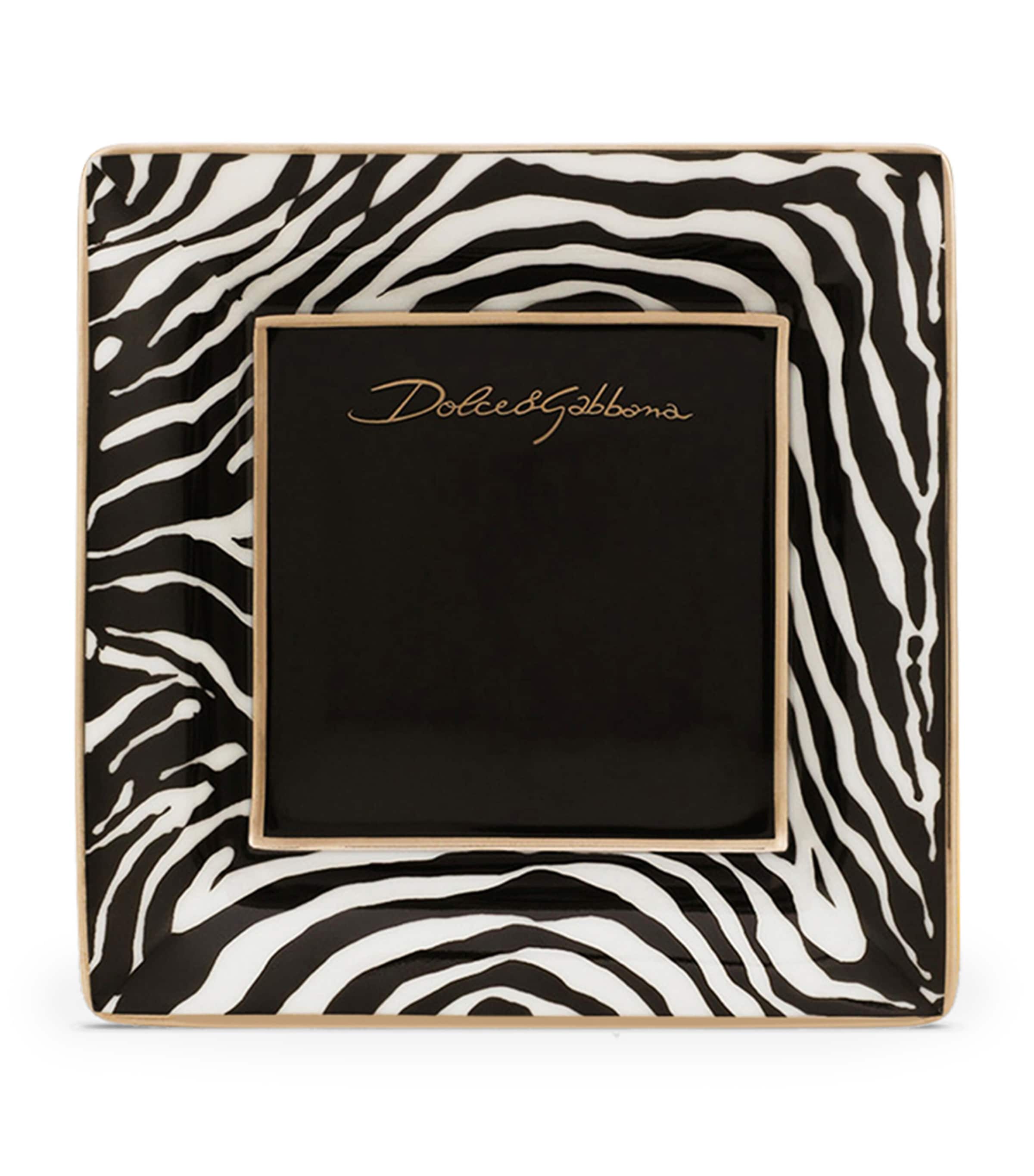 Dolce&Gabbana Casa zebra decorative square plate 10cm - British product