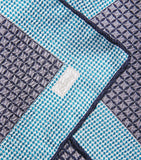 Brioni silk printed pocket square 33cm, UK version
