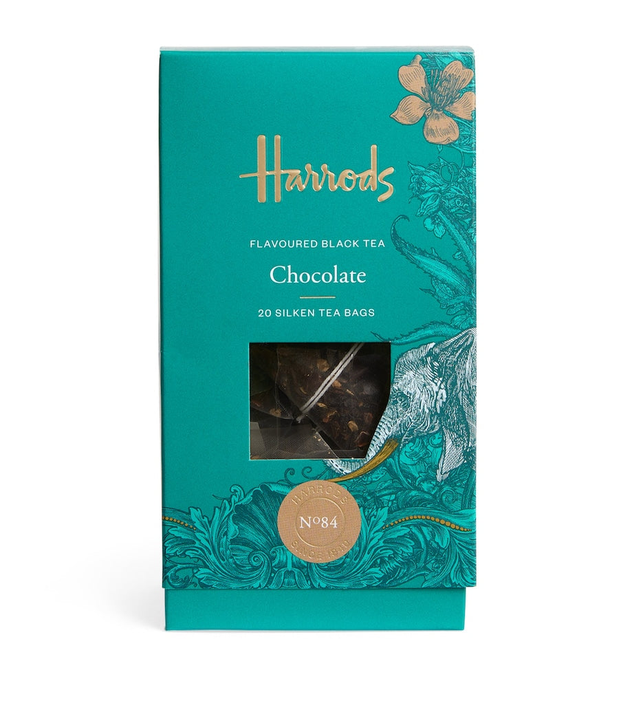 Harrods Chocolate Flavoured Black Tea 20 Tea Bags, UK version