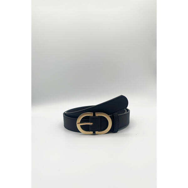 SVNX gold metal buckle black belt, imported from the UK
