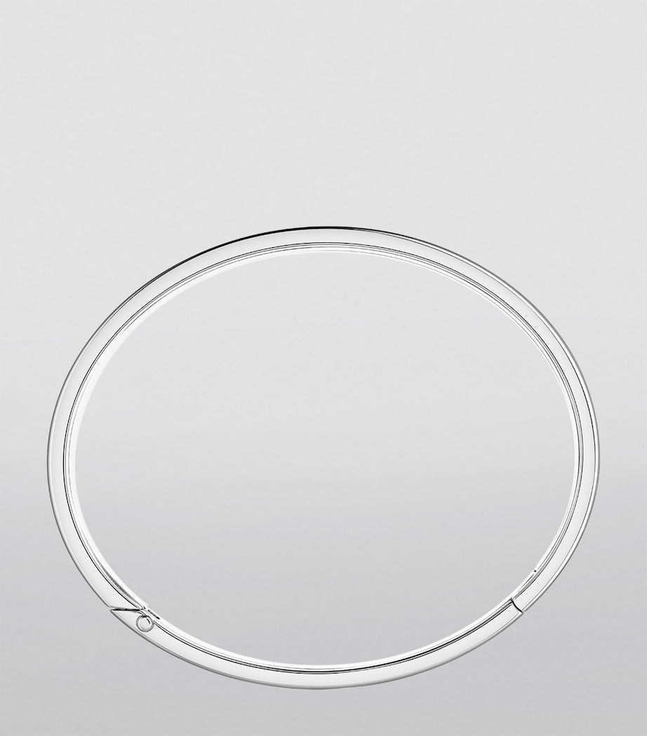 Boucheron Quatre Classique bangle white gold with diamonds (British brand)